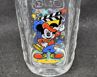 Vintage 2000s Mickey Mouse Disney Collectable Water Glass