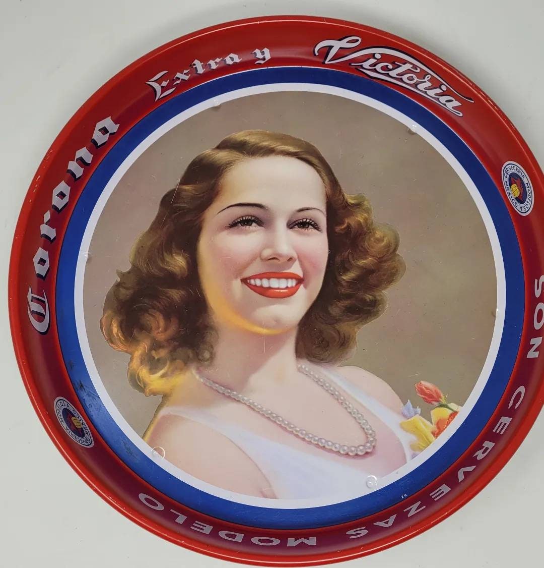 Vintage Corona Extra Victoria Metal Beer Tray Cervezas Modelo Etsy