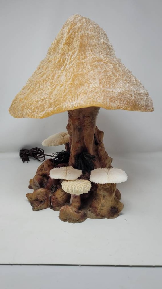 Vintage Magical Coral Mushroom Lamp Large 17h - Etsy Australia