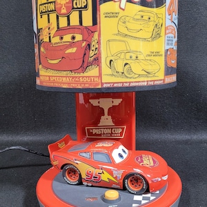 Vintage Pixar Lightning Mcqueen Talking Alarm Clock and Lamp - Etsy