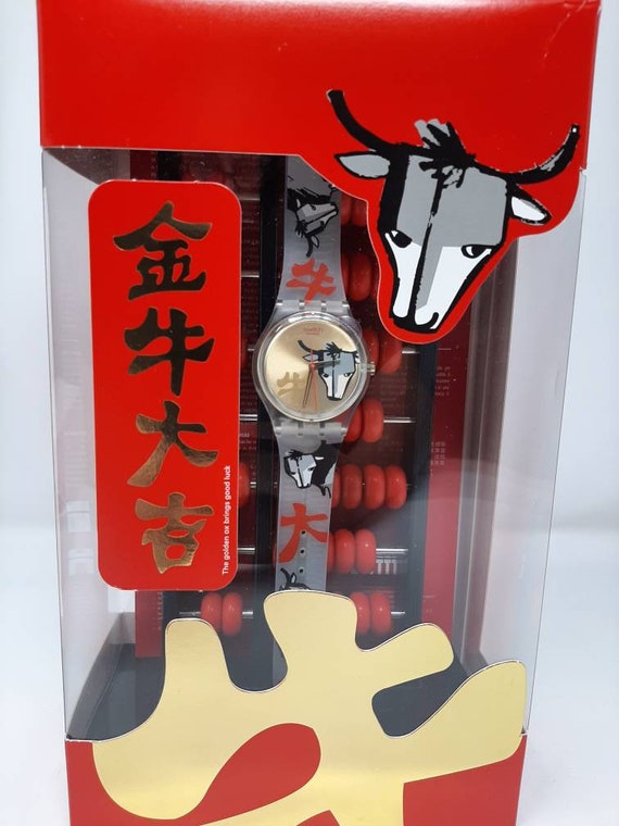 Swatch Bulls on Parade 2009 Limited Edition With Chinese Abacus