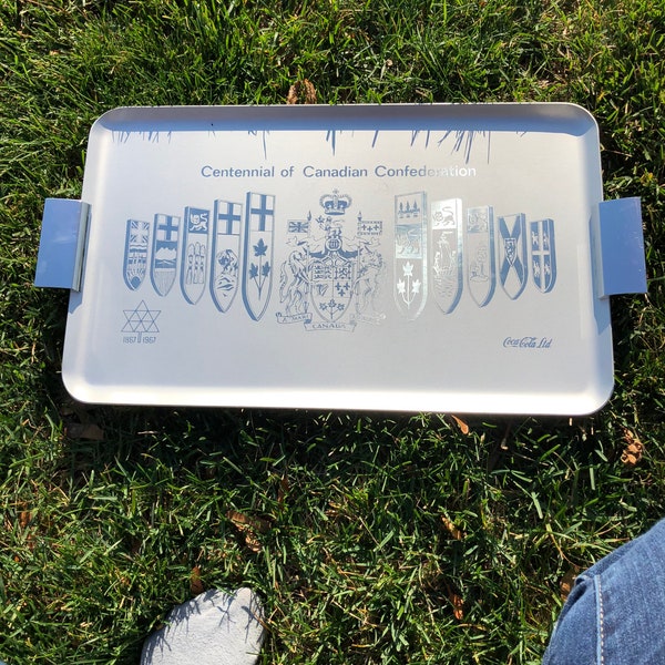 Centennial Of Canadian Confederation Tray by Coca-Cola.1877 - 1967
