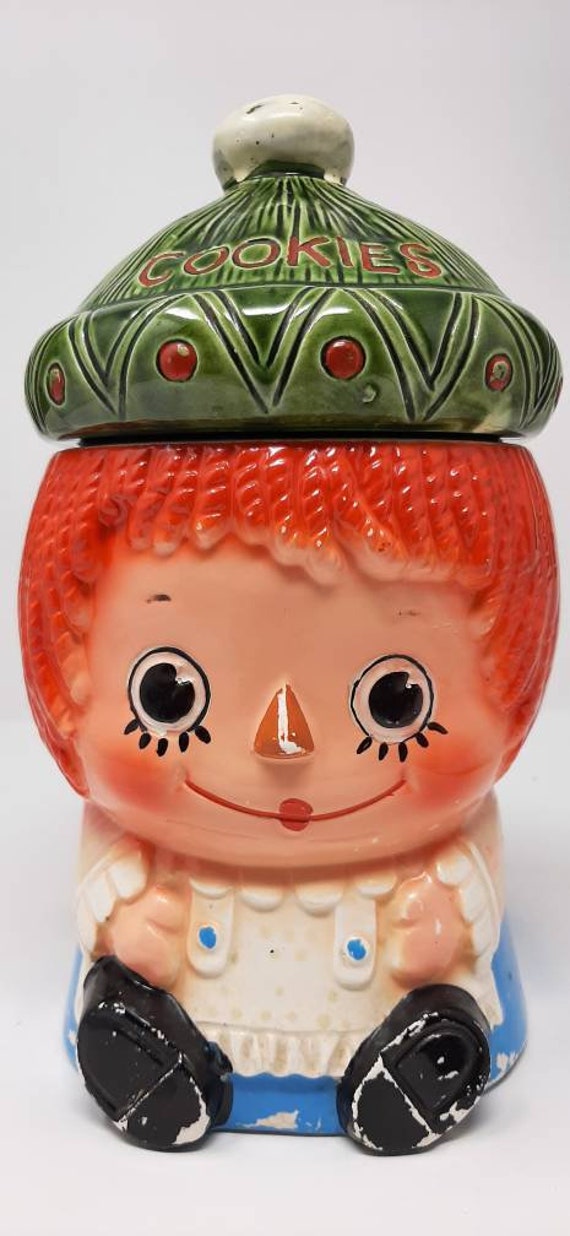 VINTAGE Raggedy Andy Cookie Jar - Etsy 日本