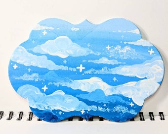Cute Cloud Painting Etsy cute cloud painting etsy