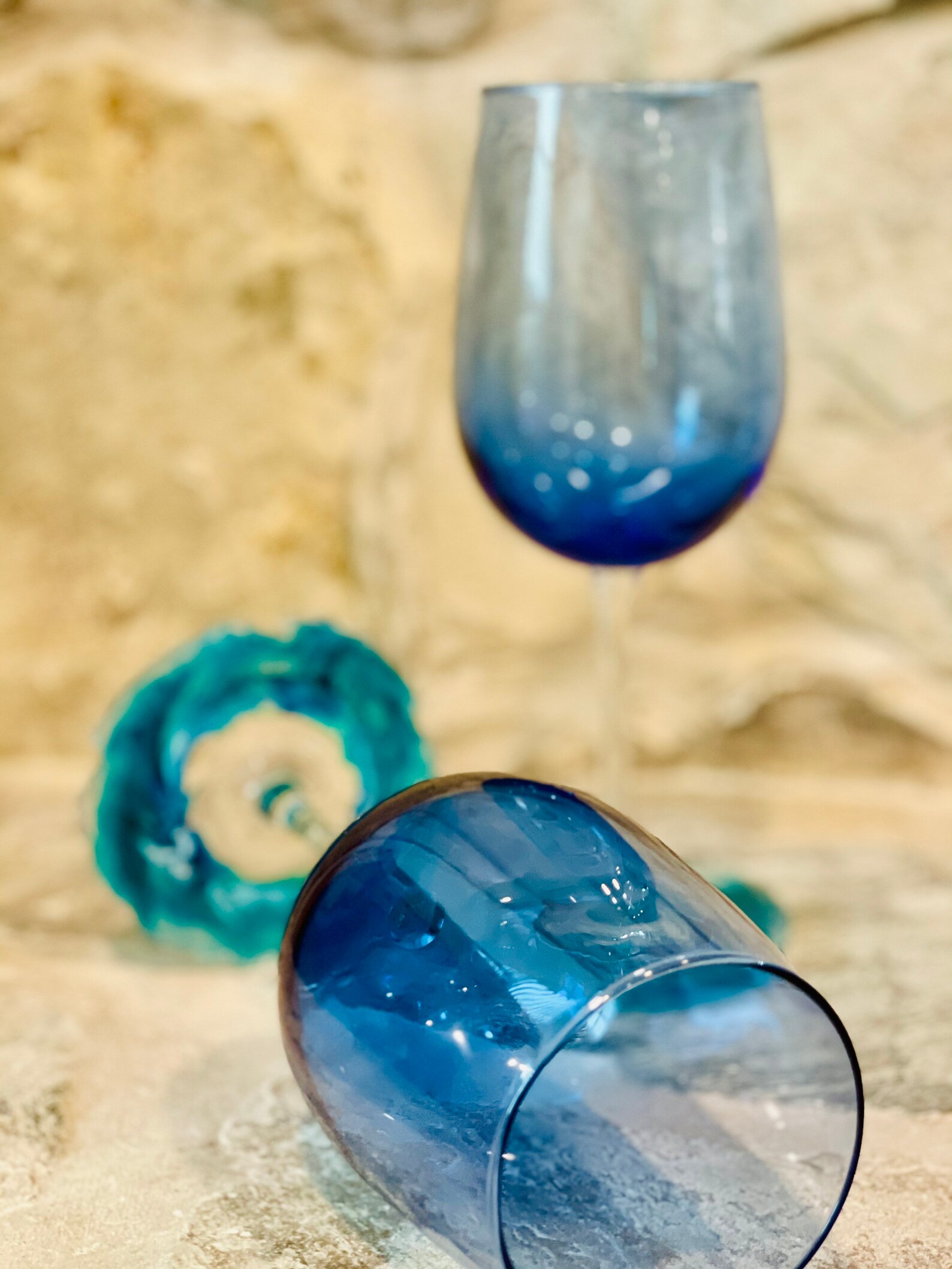 Ocean Wine Glasses Set of 2 Wine Glasses Ocean Decor Beach Etsy