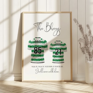 Boys Football Print, Custom Football Gift, Boys Wall Decor, Football Gift for Dad, Boys Room Decor, Gift for Grandpa, Football Family Print
