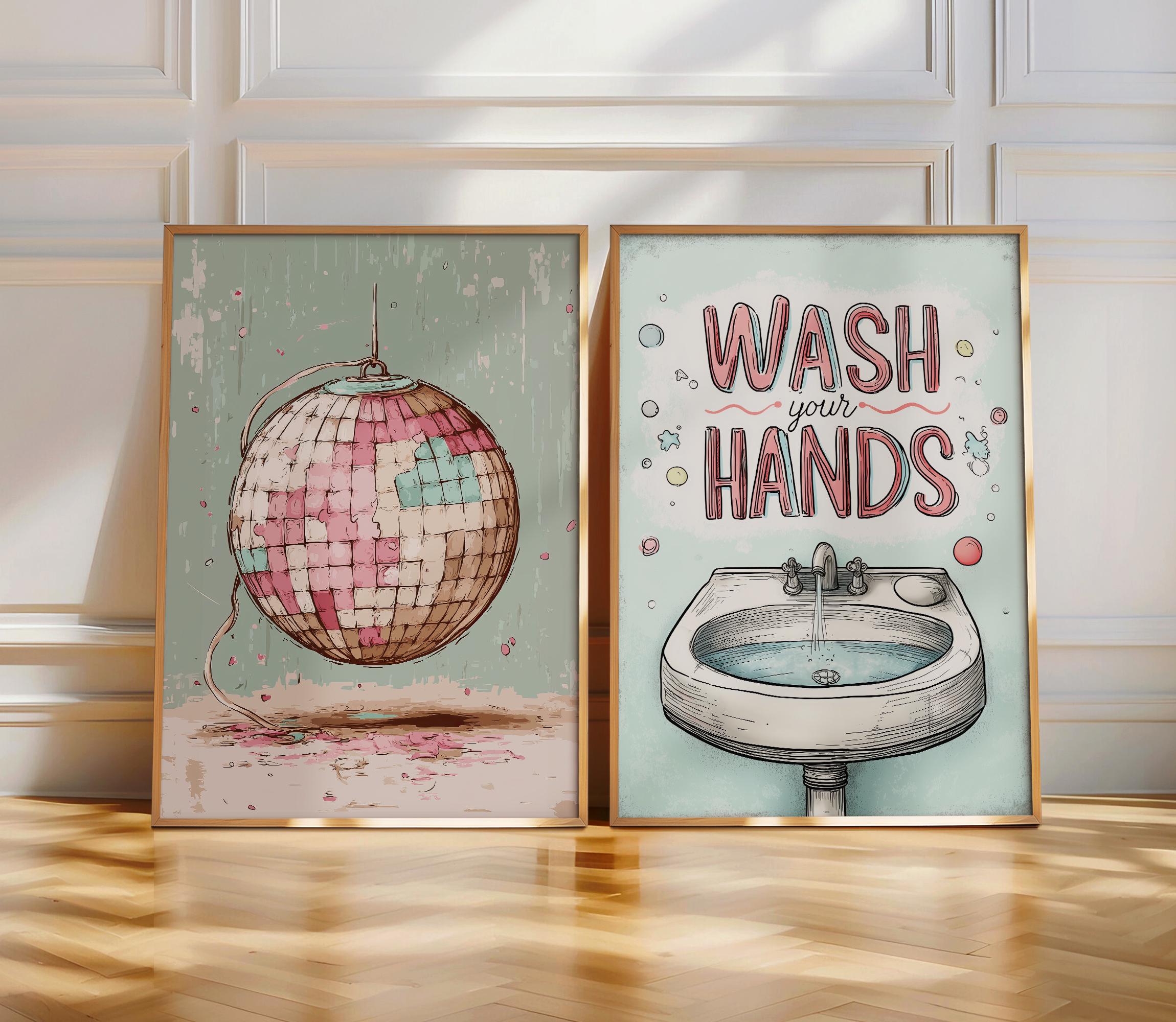 Funny Bathroom Wall Art - Quirky Toilet Humor Prints - Trendy Bathroom ...