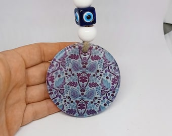 Glass wall hanging decoration