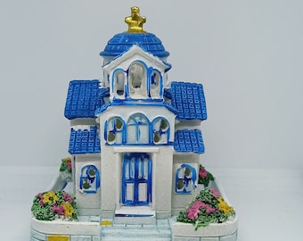 Lokalny grecki wystrój domu kościelnego