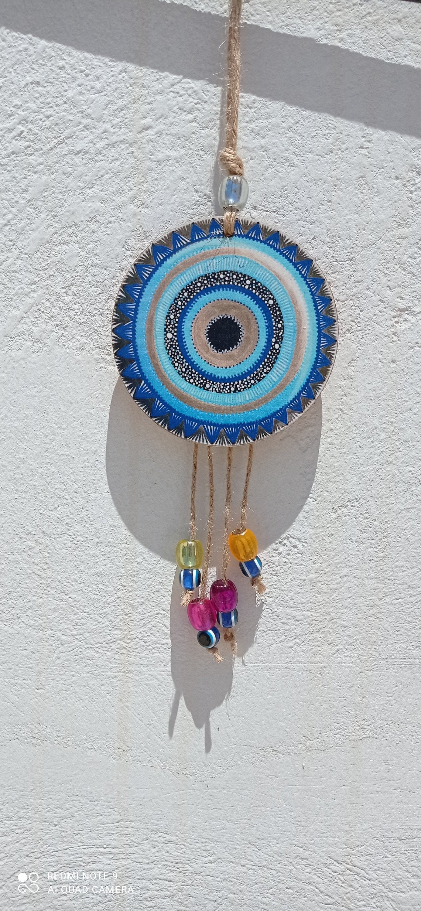 Playing evil eye hanging decoration
