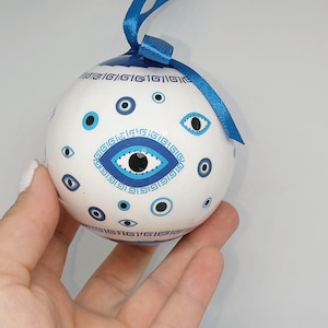 Christmas ball evil eye tree hanging decoration