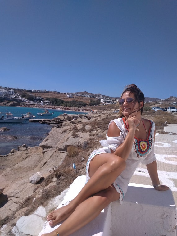 Special offer price Dress white kaftan beach dress