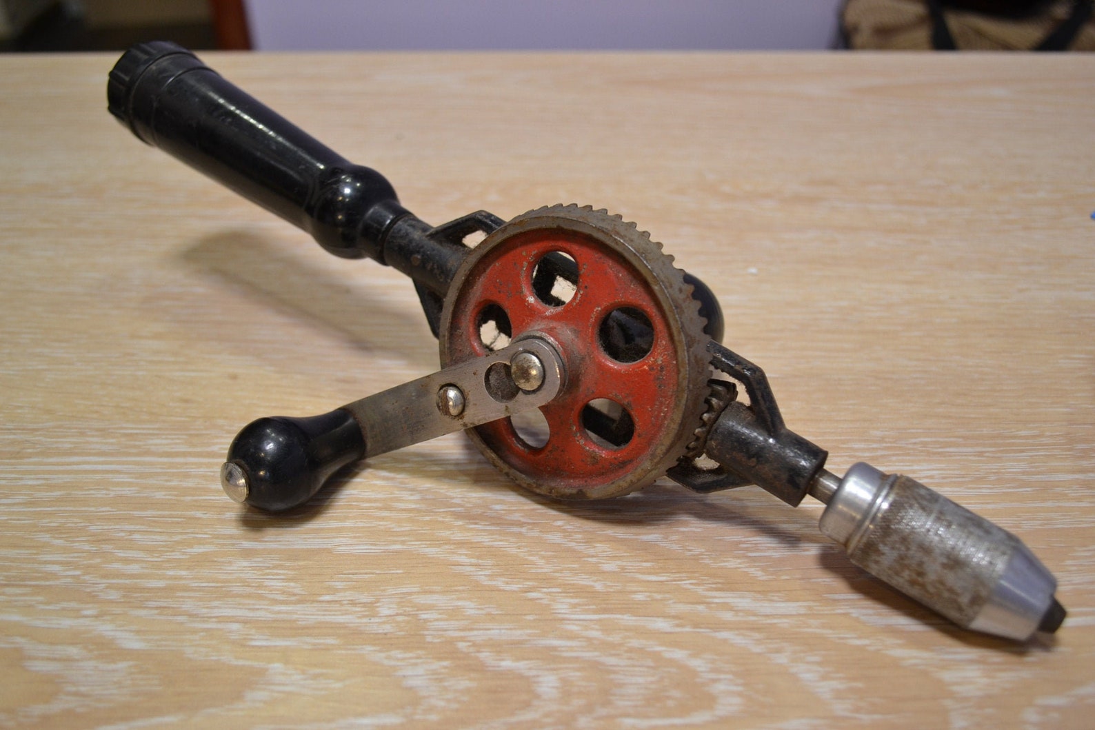 Vintage Hand Drill Vintage Decor Old Metalwork Tool Etsy