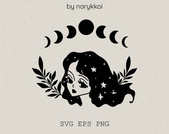 Download Moon Girl Svg Etsy