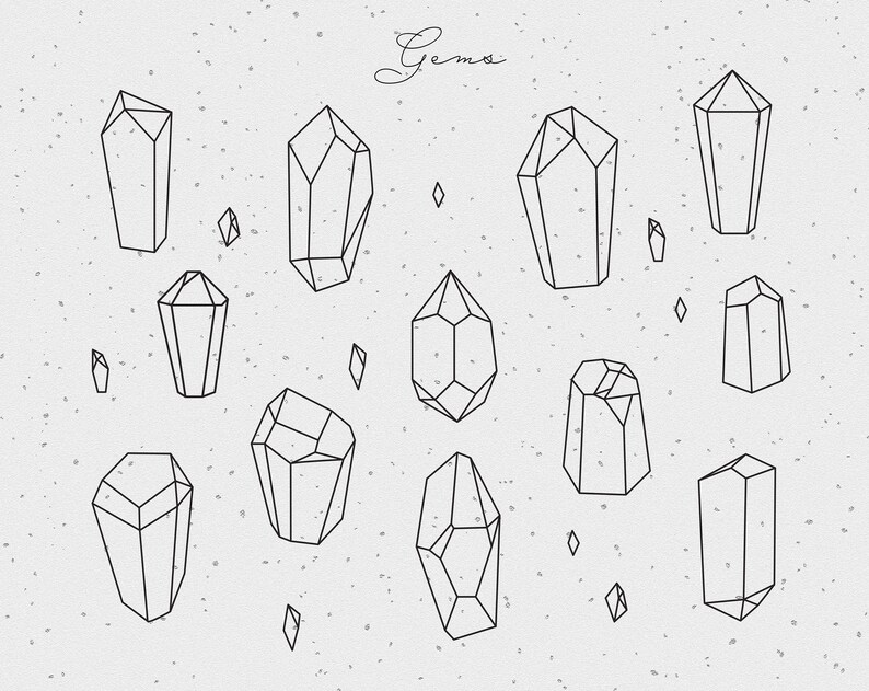 Download Celestial crystal moon svg set premade logo elements ...