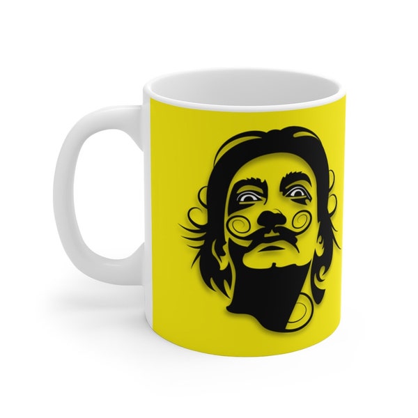 Celebrating Salvador Dali - I Am Drugs Quote | 11-oz Coffee Mug | Surealist Art Gift