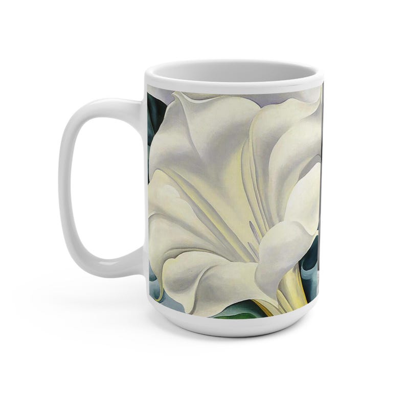 Georgia O'Keeffe Floral Art Coffee Mug - Art Lover Gift 11/150z 15oz