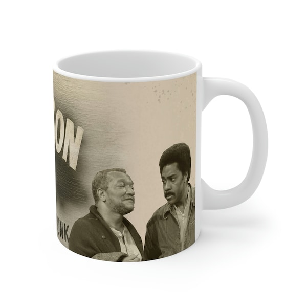 Great TV Shows | Homage to Sanford and Son - with or without Speech Bubble | 11-oz Coffee Mug | Sitcom Lovers Gift | Red Fox Fans
