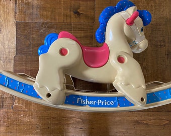 fisher price ride on horse vintage
