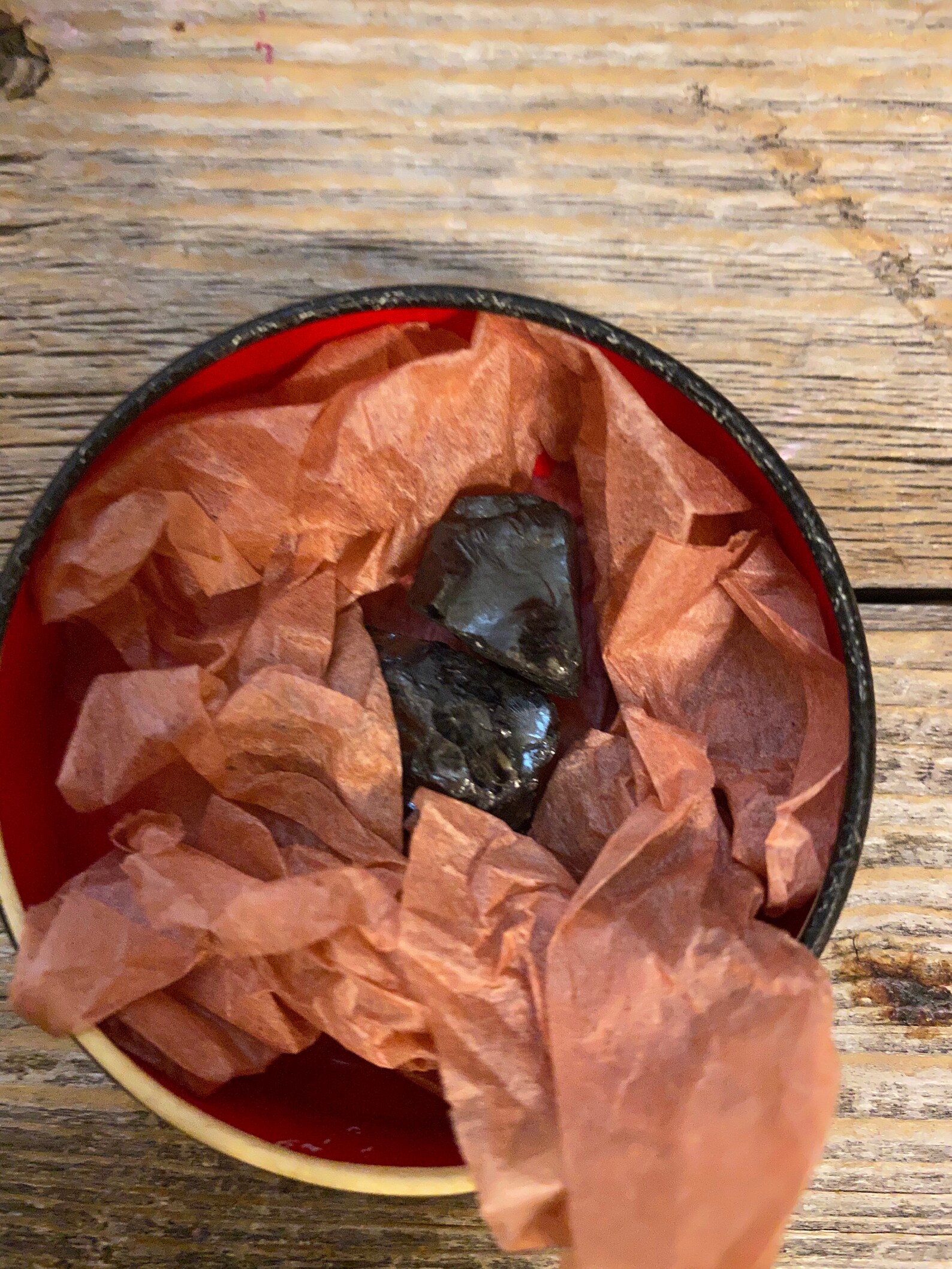 Christmas Lump of Coal and Tin Etsy