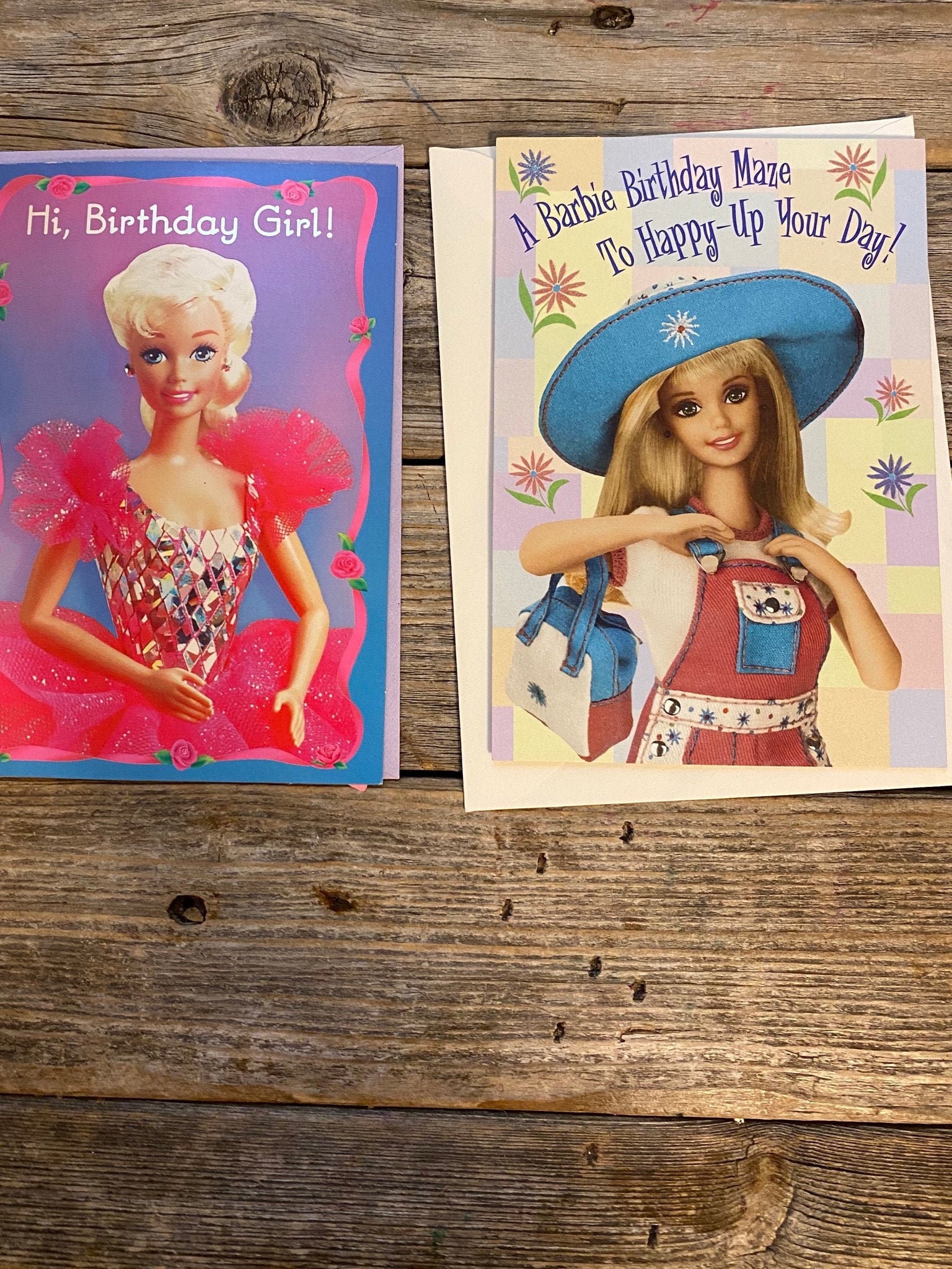 Vintage Barbie Card Pair | Etsy