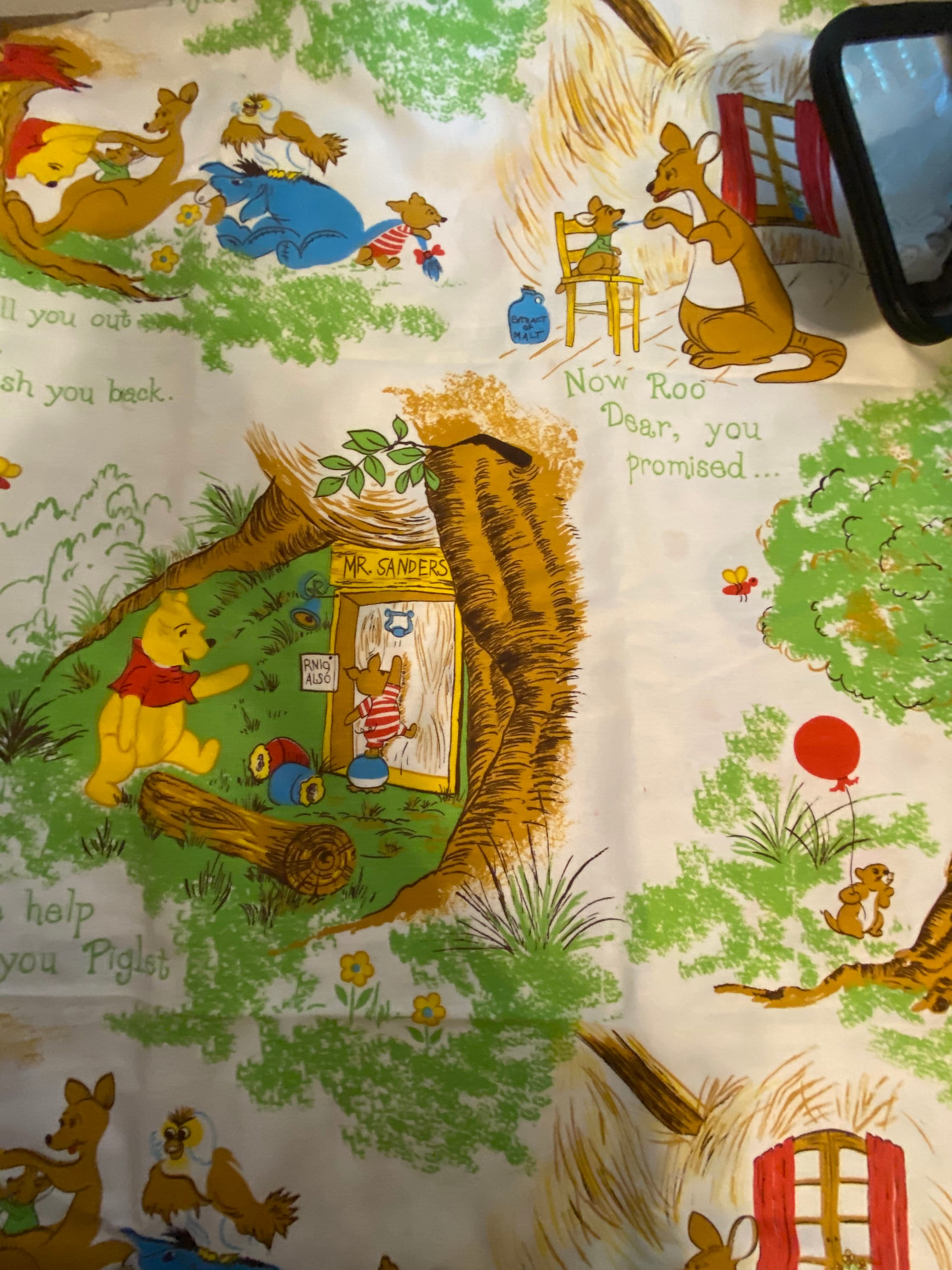 Vintage Winnie the Pooh Fabric Etsy