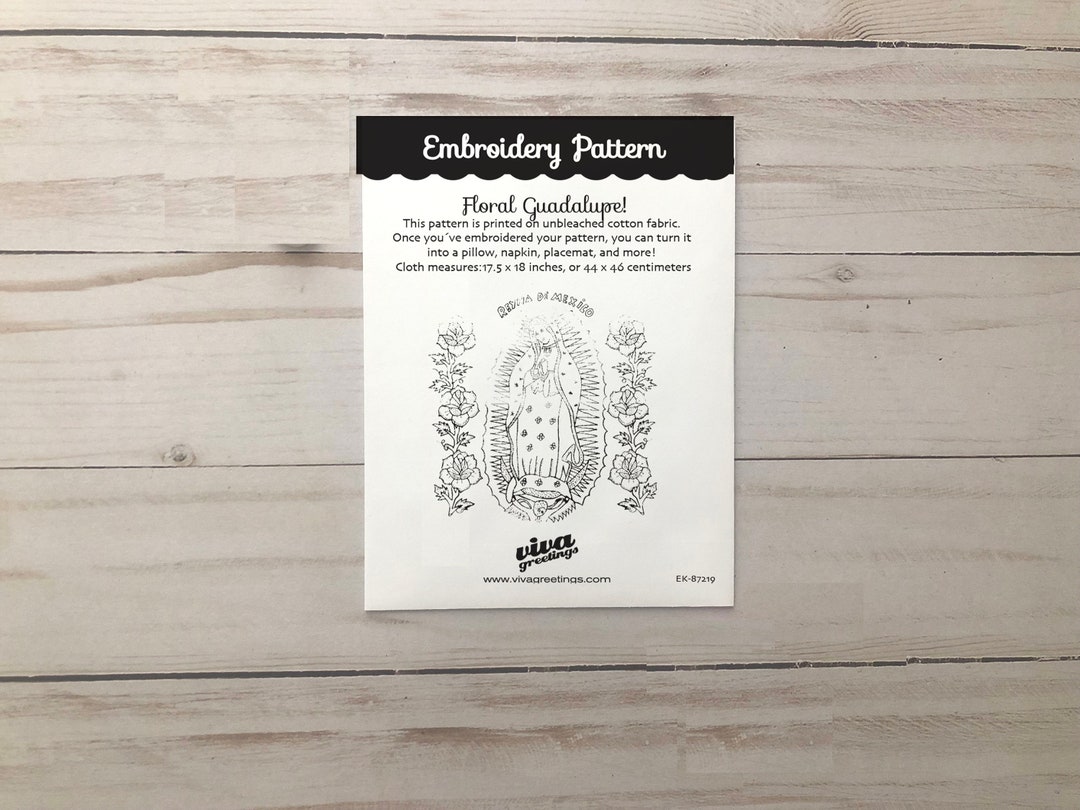 Mexican Embroidery Pattern Canvas DIY - Etsy