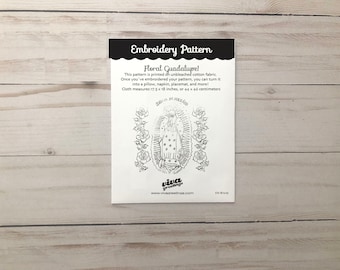 Mexican Embroidery Pattern Canvas DIY