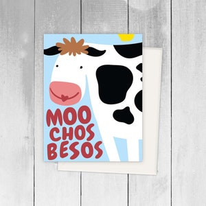 Spanish Greeting Cards Love Amor  Bilingual Tarjeta de Ocasion Besos Kisses