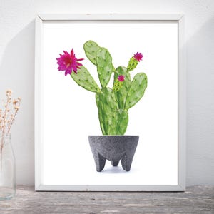 Mexiko Molcajete Kaktus druckbare Datei für Poster druckbare Wandkunst mexikanischen Dekor