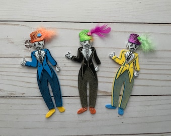 Set of 3 Day of the Dead Mexico Calavera Catrin Foam - Etsy Australia Set of 3 Day of the Dead Mexico Calavera Catrin Foam - Etsy Australia