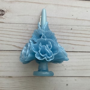 Vela artesanal mexicana do Dia Médio dos Mortos Céu Azul Vela