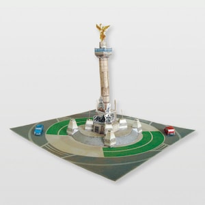 Angel de la Independencia Ciudad de México Arquitectura Papel Kit Modelo Escuela Kit de Proyecto Armado