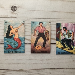 Żelazko na świecącej naszywce Loteria La Sirena, El Valiente, El Borracho