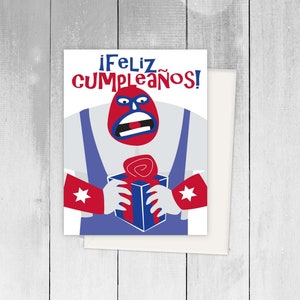 Espagnol Cartes de vœux Anniversaire Cumpleaños bilingue Tarjeta de Cumple