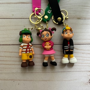 El Chavo del Ocho Party Bags Favors Keychains Chespirito Birthday Goody Bags Mini Plastic Toy Figures