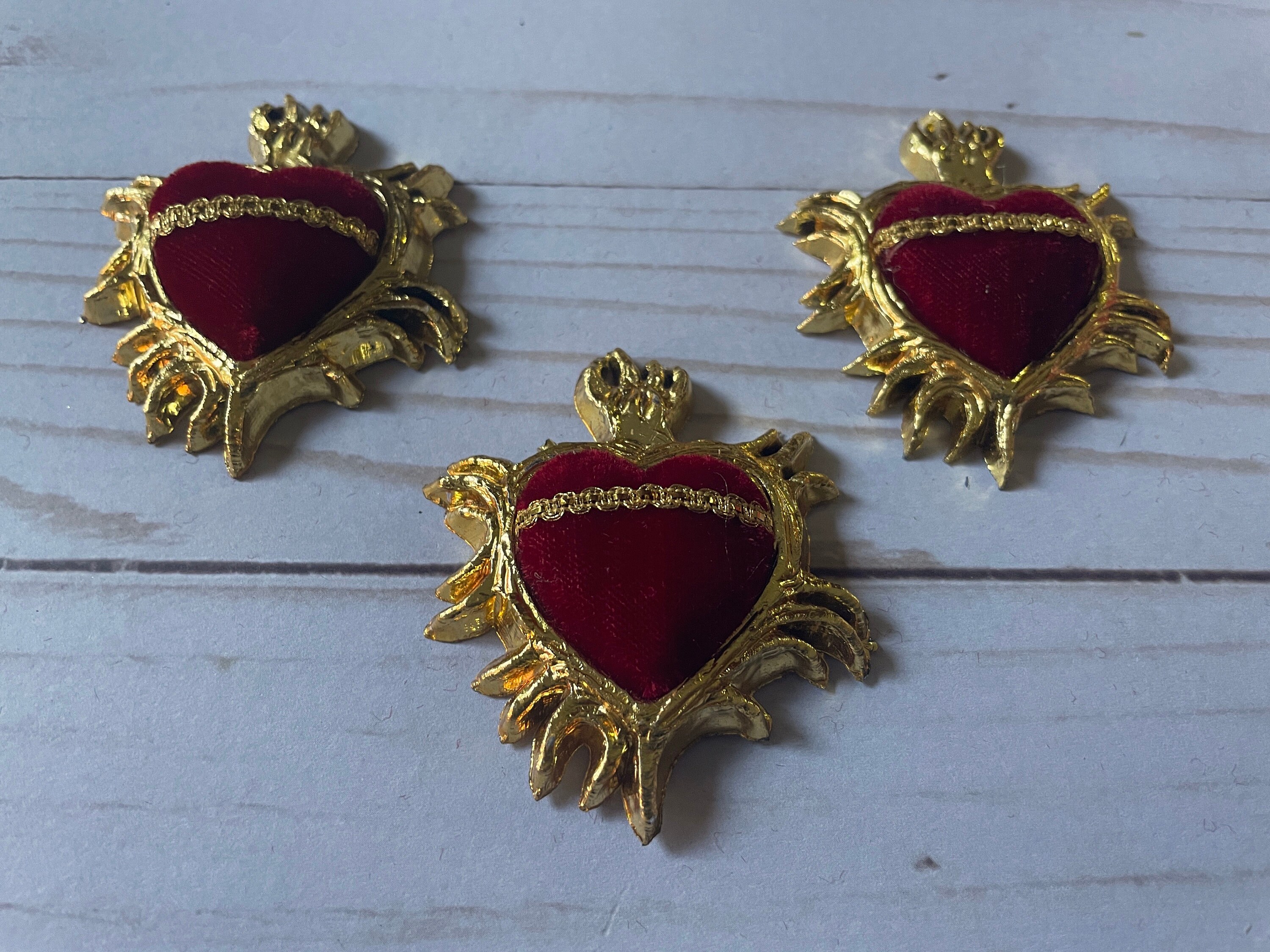 Milagro Sacred Heart, Red Velvet Ex Voto, Catholic Religious