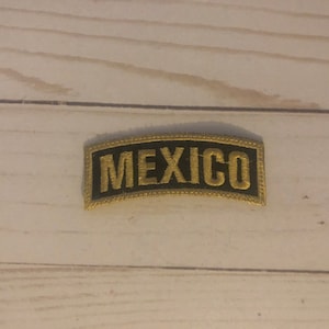 Mexican Map Mexico Flag Badge Sew On Patch