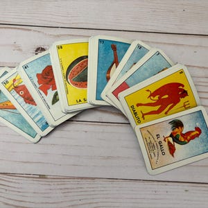 Mazzo di carte da gioco Baraja messicano spagnolo Naipes vintage Loteria