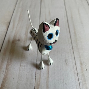 Dia dos Mortos Dia de los Muertos Gato Escultura de Cerâmica Decoração Mache de Papel
