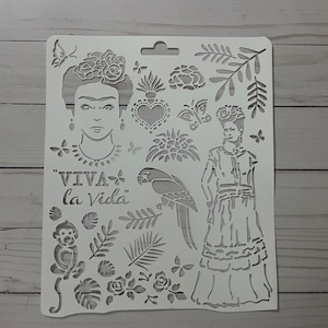 Frida Mexican Painter Kahlo Mexico Stencil Art