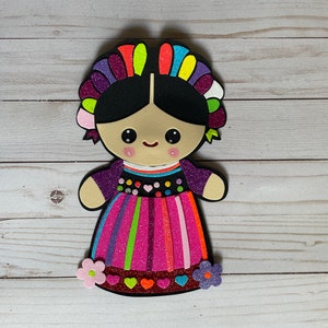 Mexican Doll Mexico Foam Decoration Queretaro Doll