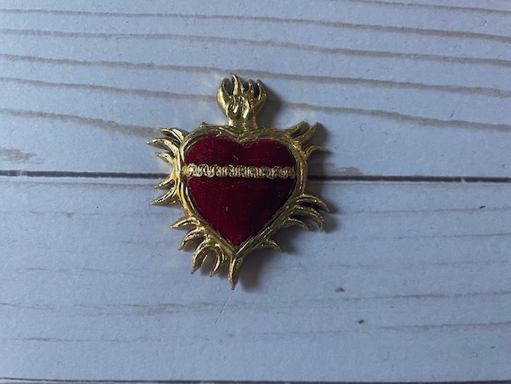 Milagro Sacred Heart, Red Velvet Ex Voto, Catholic Religious