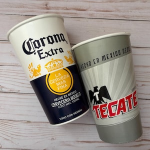 Paper Plastic Coated Corona  Victoria  Mexican Beer Bottle Plastic Party Favor Fiesta Large Michelada Party Glass
