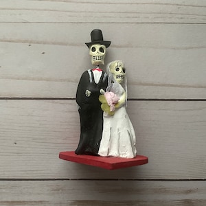 Décoration pour gâteau de mariage Dia de los Muertos, Jour des morts