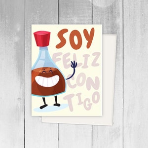 Spanish Greeting Cards Love Amor  Bilingual Tarjeta de Ocasion Besos Kisses