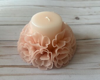 Oaxacan Floral Cirio Candle – Handcrafted Wax Art – Mexican Folk Candle Decor