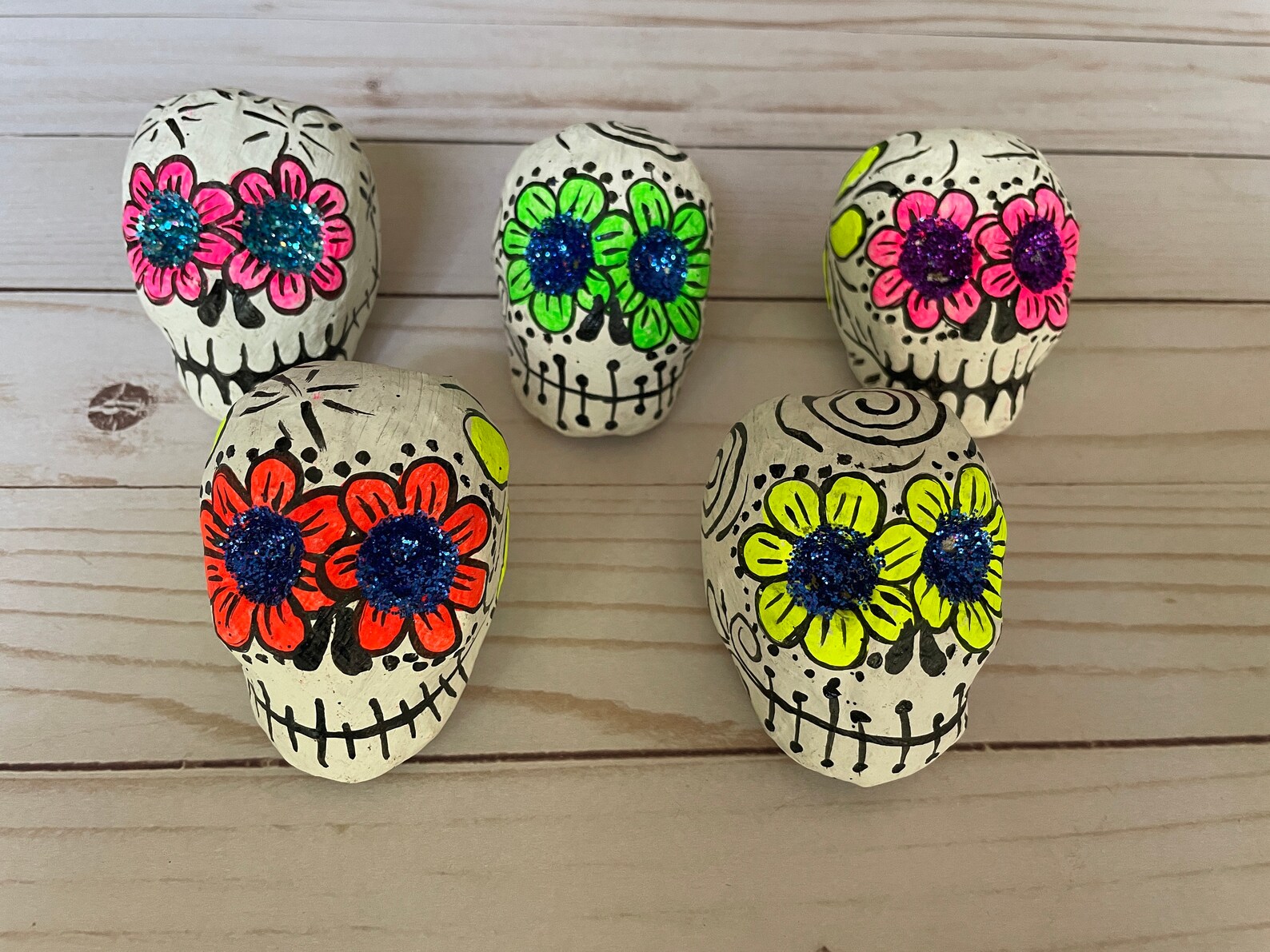 Day of the Dead Dia de los Muertos Sugar Skull Calaverita de Azucar Paper Sculpture Paper Mache Decoration