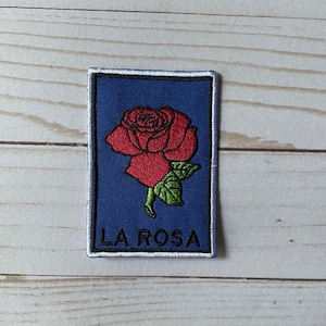 La Rosa Loteria Embroidered Patch Iron On