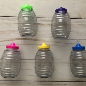 Plastic Mini Vitrolero Mexican Agua Fresca Plastic Party Favor Fiesta Container Vitrolera Vitrolero Salt and Pepper Shakers